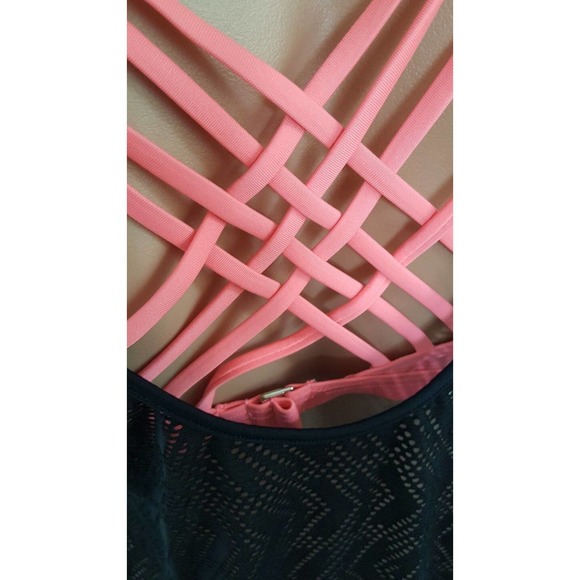 Go Gossip black pink 2 in 1 tankini top size M - Picture 3 of 4